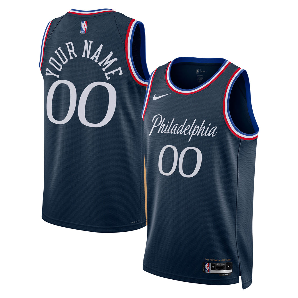 Nike  Philadelphia 76ers 2025/26 City Edition Swingman Jersey - Custom - Unisex
