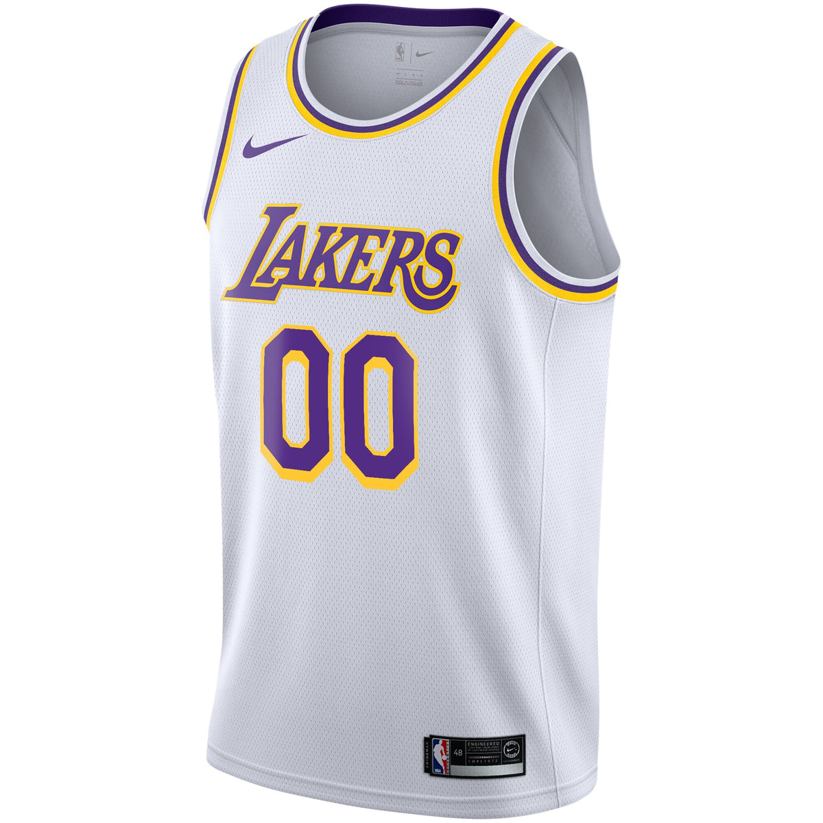 Los Angeles Lakers Nike Association Swingman Jersey - Custom - Youth