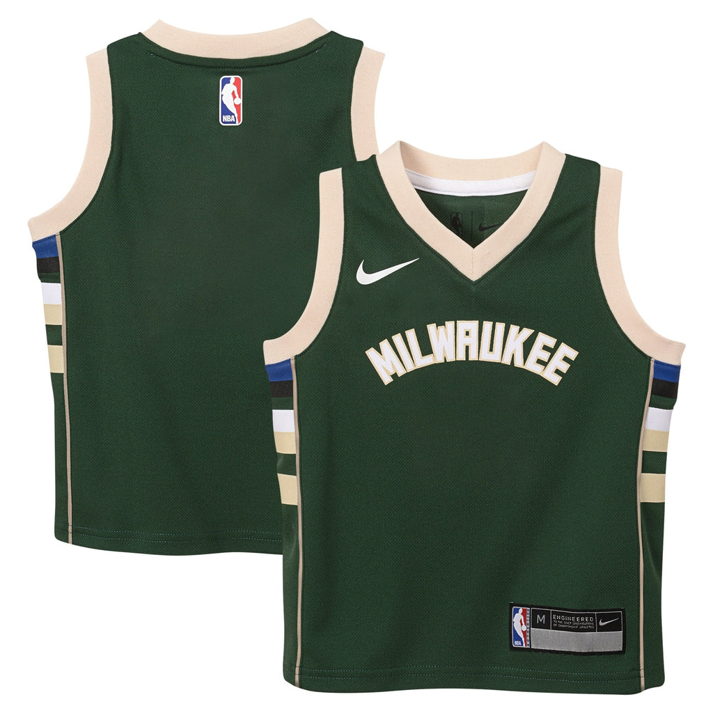 Milwaukee Bucks Nike Replica Icon Jersey - Custom - Kids