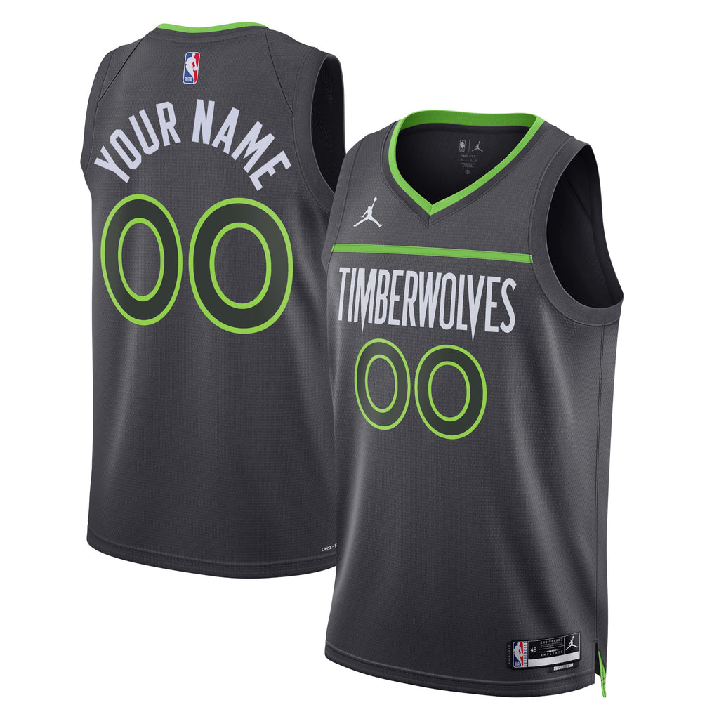 Minnesota Timberwolves Jordan Statement Swingman Jersey - Custom - Unisex