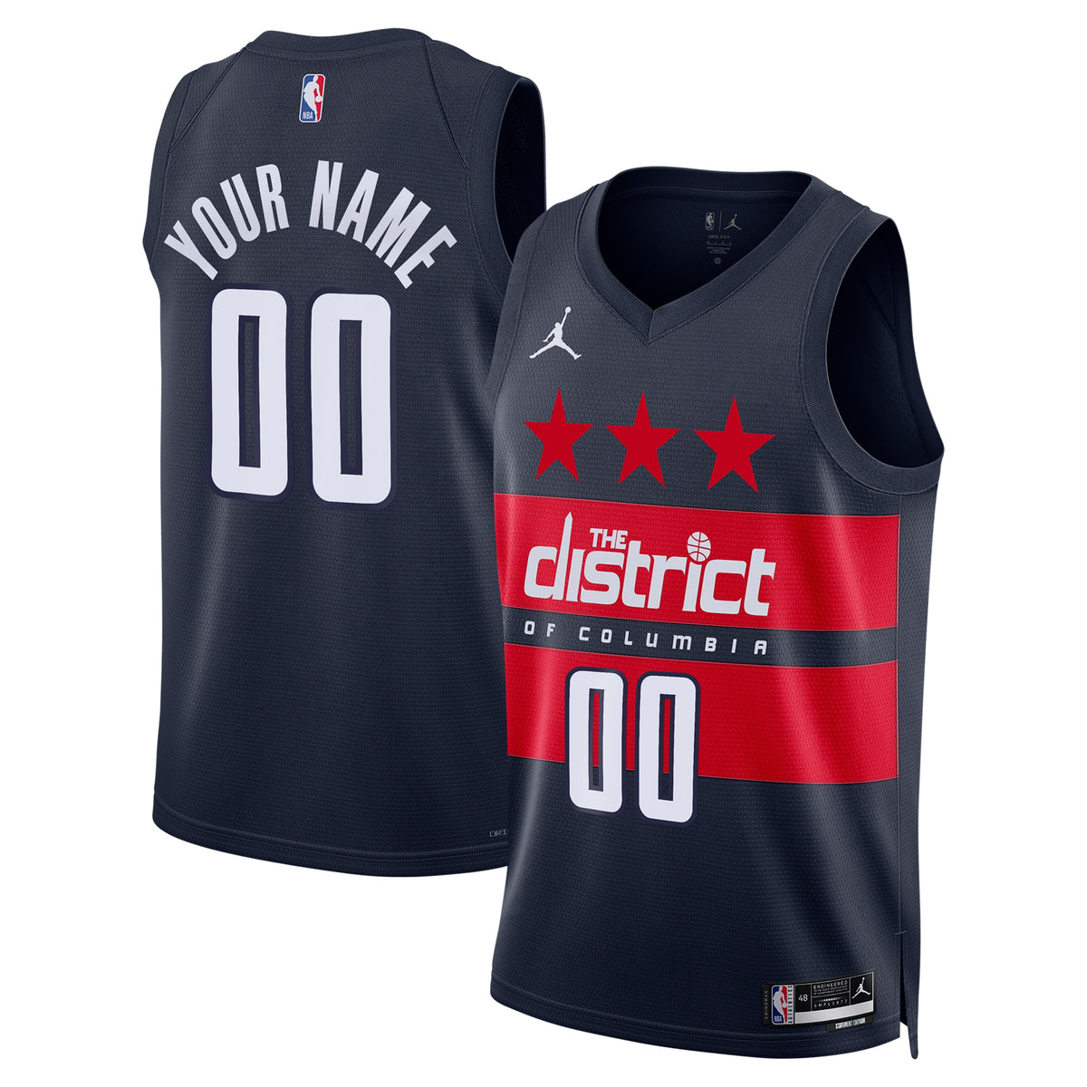 Washington Wizards Jordan NBA Statement Edition Swingman Jersey - Custom - Mens
